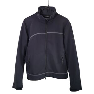 Columbia women's black Omni-Tech zip up softshell fleece lined jacket- size L